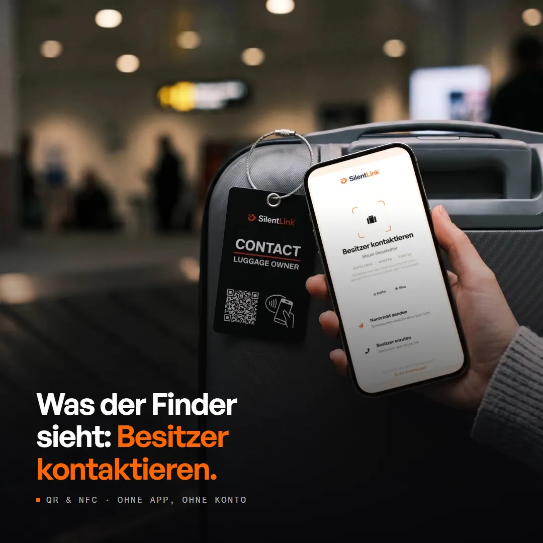 TravelID — Digitaler Kofferanhänger mit QR-Code & NFC — der Gepäckanhänger ohne Adresse, Produktbild 4