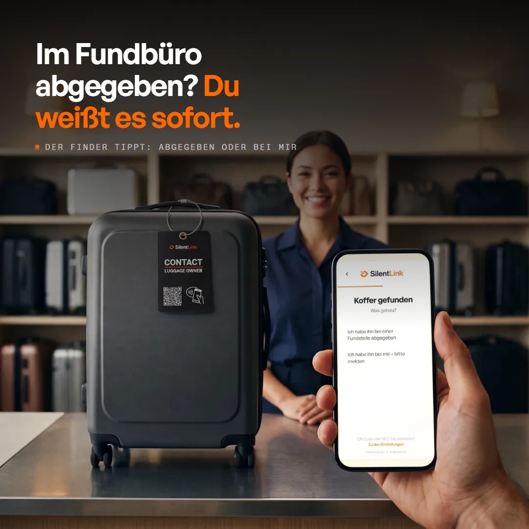 TravelID — Digitaler Kofferanhänger mit QR-Code & NFC — der Gepäckanhänger ohne Adresse, Produktbild 5
