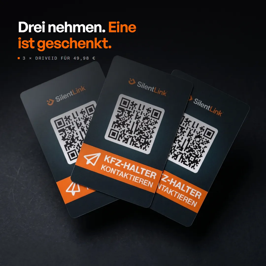 DriveID — QR-Code-Aufkleber fürs Auto — innen an der Windschutzscheibe, Produktbild 10