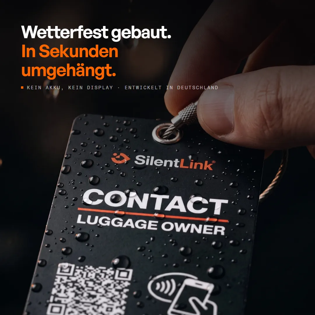 TravelID — Digitaler Kofferanhänger mit QR-Code & NFC — der Gepäckanhänger ohne Adresse, Produktbild 10