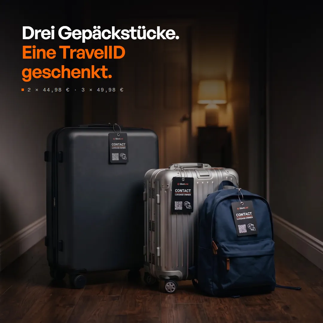 TravelID — Digitaler Kofferanhänger mit QR-Code & NFC — der Gepäckanhänger ohne Adresse, Produktbild 11